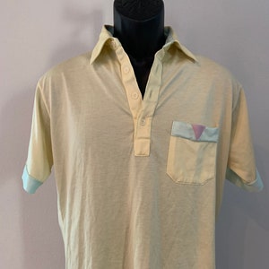 Vintage 80s Pastel Polo Size Small or Medium image 1