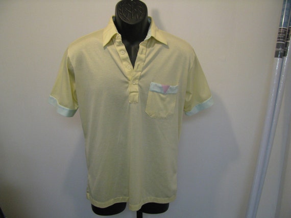 Vintage 80s Pastel Polo - Size Small or Medium - image 5