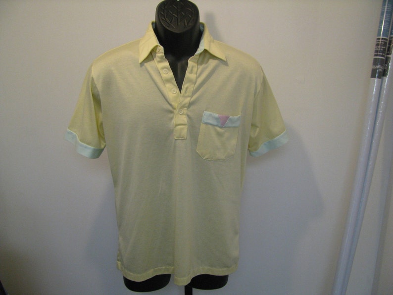 Vintage 80s Pastel Polo Size Small or Medium image 5