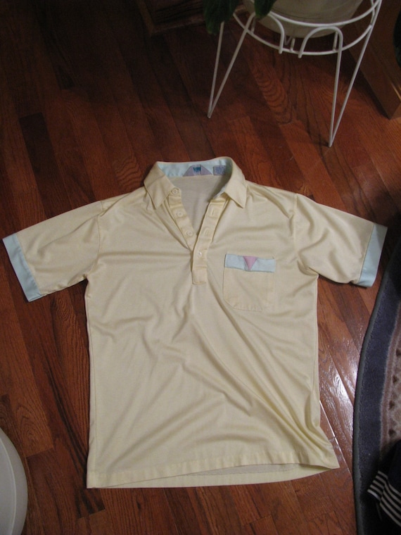 Vintage 80s Pastel Polo - Size Small or Medium - image 3