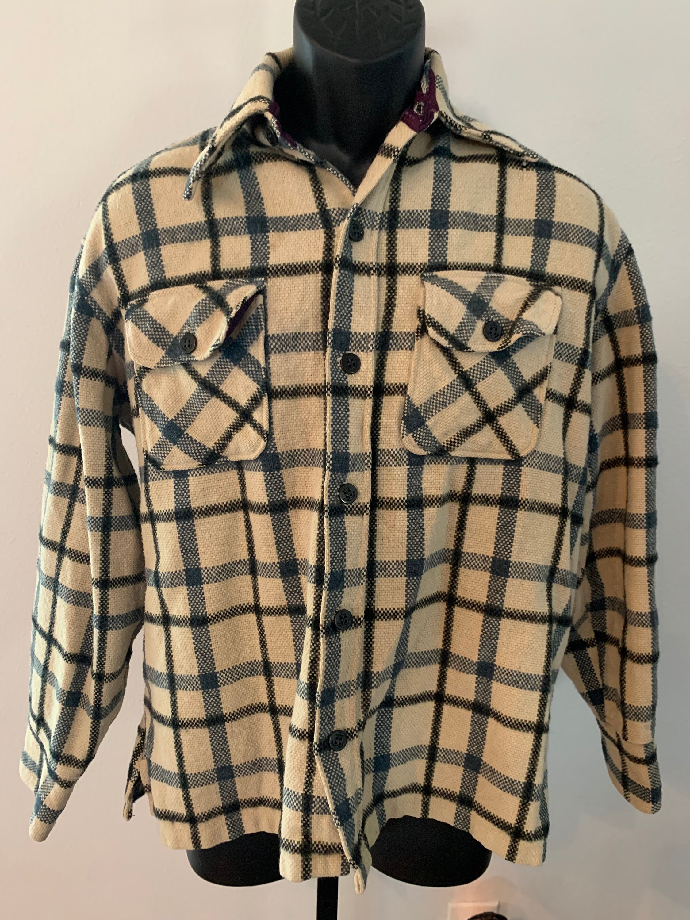 Vintage C.P.O. by Arrow Shirt Jacket Size Large - Etsy Canada