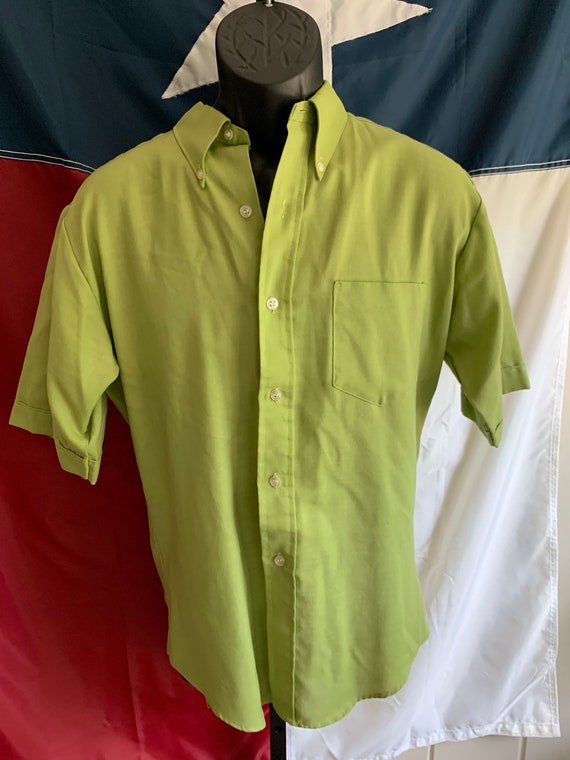 Vintage Montgomery Ward Olive Shirt - Size Medium - image 2