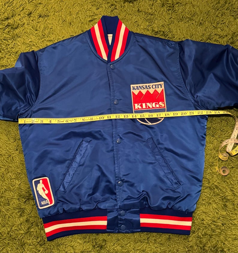 Vintage Rare Kansas City Kings NBA Starter Jacket - Size Medium image 3