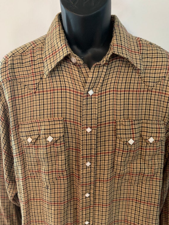 Rockmount Flannel Western Shirt - Size Large - image 1