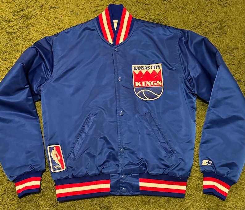 Vintage Rare Kansas City Kings NBA Starter Jacket - Size Medium image 1