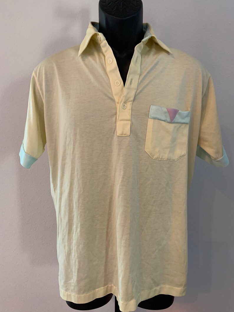 Vintage 80s Pastel Polo Size Small or Medium image 1