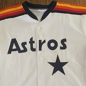 Used Size Xl Houston Astros Jersey,vintage Astros Sandknit Used Size Xl Houston Astros Jersey,vintage Astros Sandknit