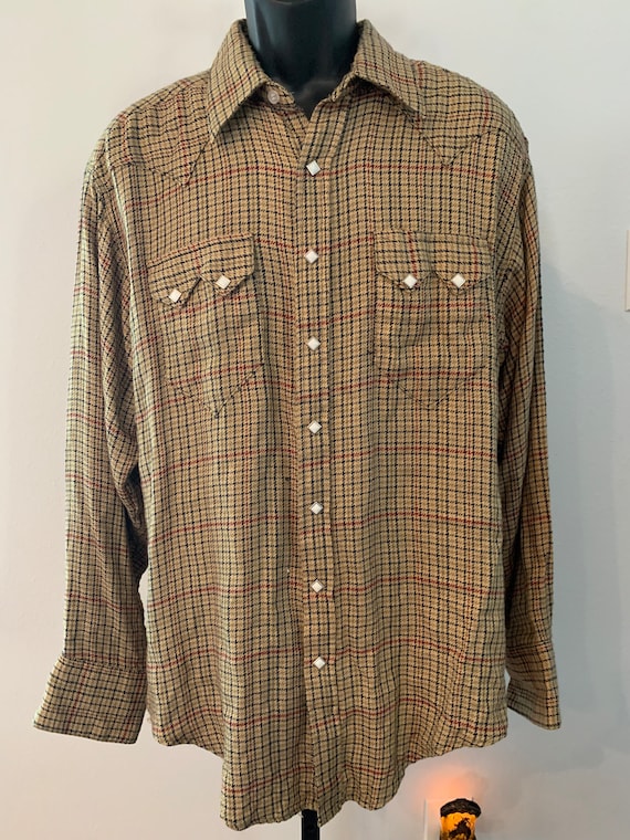 Rockmount Flannel Western Shirt - Size Large - image 2