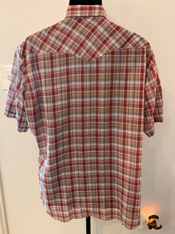 Vintage Wrangler Western Shirt - Size XL (check m… - image 3