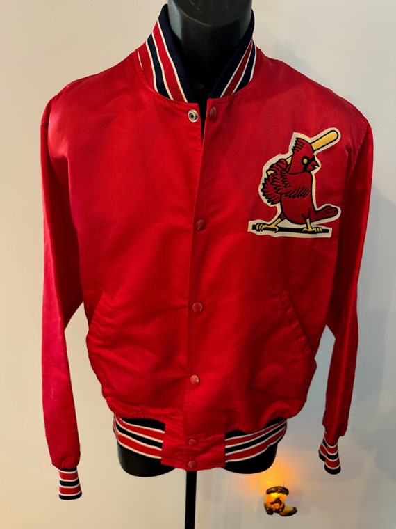 Vintage Starter Coat St Louis Cardinals MLB Adult Medium Embroidered Red  Quilted