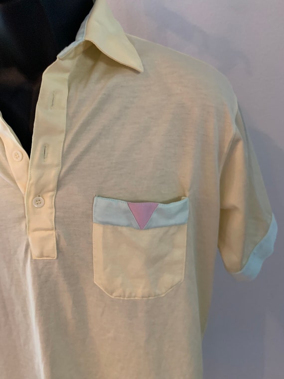 Vintage 80s Pastel Polo - Size Small or Medium - image 2