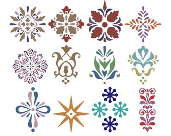 Damast Fliesen Maschinenstickerei, florale elegante Ornament Stickerei, marokkanische Mandala Emb, Stichmuster, sofortiger digitaler Download