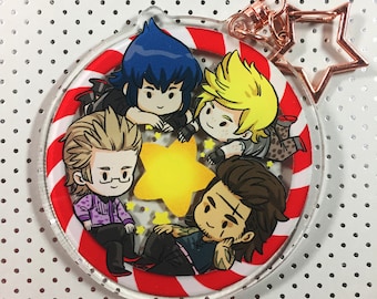 FFXV minty wreath - Final Fantasy XV FF15 Gladio Noctis Ignis Prompto acrylic star charm