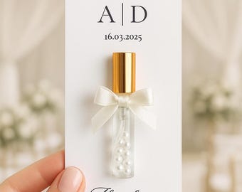 Personalized Perfume Party Favors: Custom  Wedding 10 ml , Baby shower gift  , guest gift - Free US Shipping