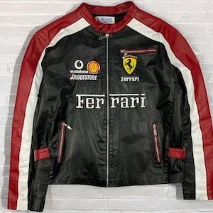 Leather ferrari jacket - Etsy 日本