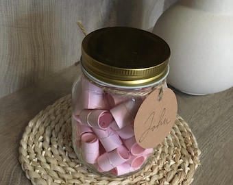 Personalised Bible Verse Jar, Custom Name Scripture Jar, Present Christian Gift, Gift for Friend, Christian Jar