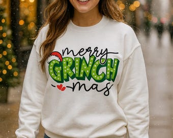 Grinch Christmas PNG, Grinch Clipart, Funny Xmas Design, Instant Download