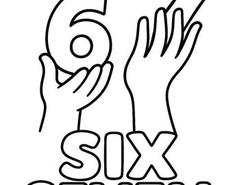 SIX SEVEN coloring sheet!