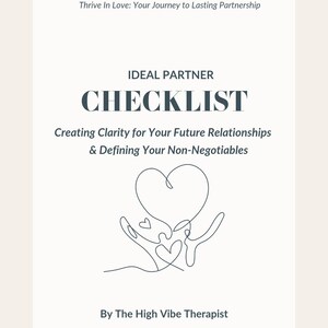 Ideal Partner Checklist and Guide