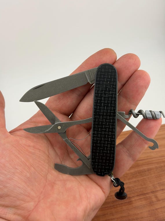 Custom Victorinox Compact | Black Micarta Scales | Dark Green G10 Liners