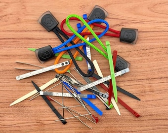 Victorinox 58mm Accessory Set | Ruler Tweezers, Toothpick, Lanyard & Pin | Available in 5 Colors | Swiss Army 58mm Compatible