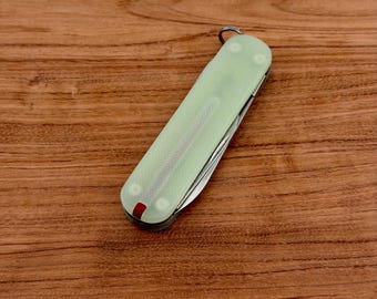 Custom Scales for Victorinox 74mm (Not 58mm) Jade Textured G10