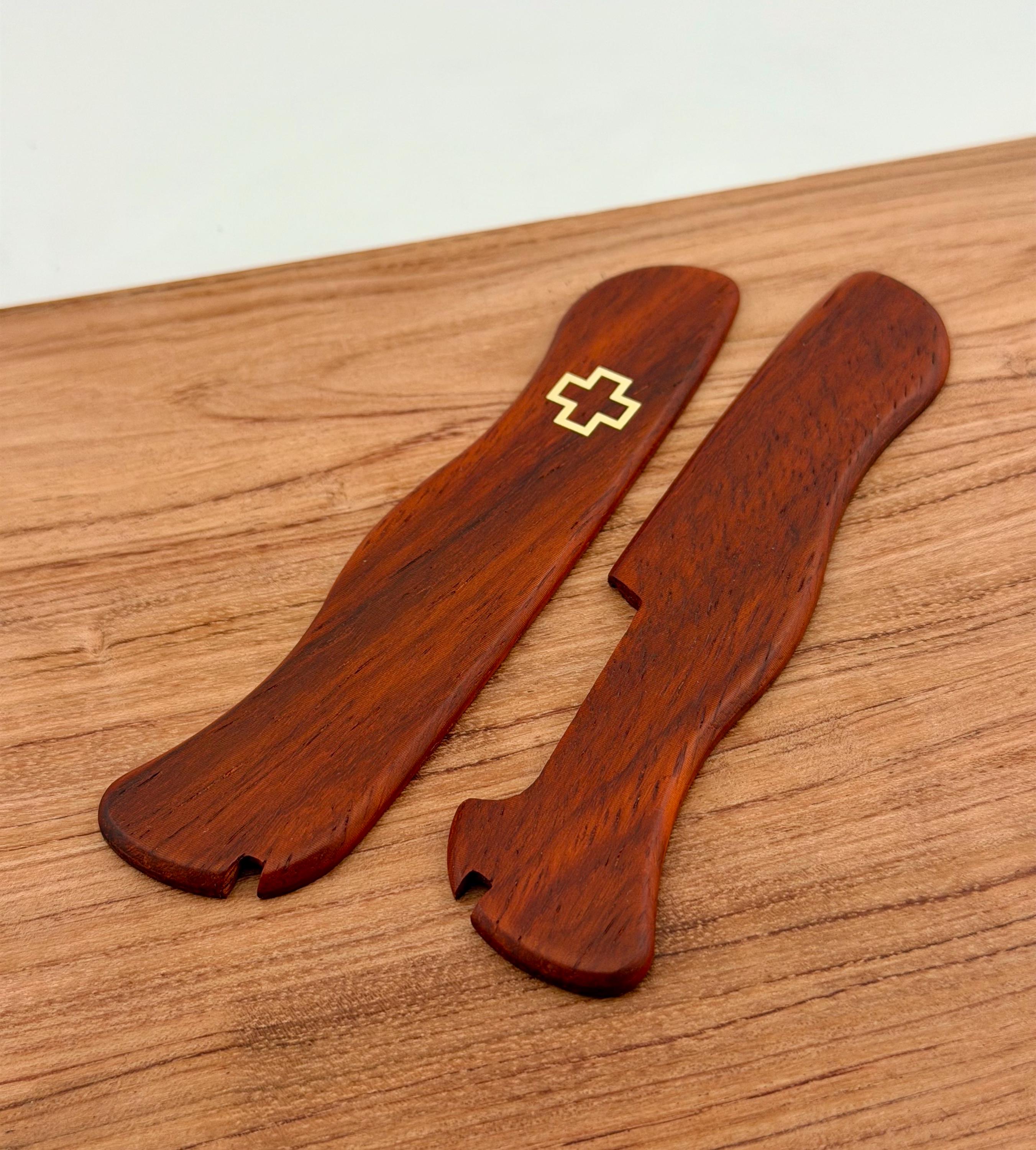 Custom Rosewood Scales for Victorinox 111mm | Brass Inlay Logo - Etsy