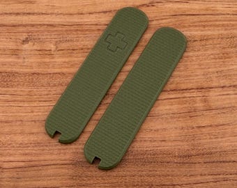 Custom Scales for Victorinox 74mm (Not 58mm) Army Green Textured G10