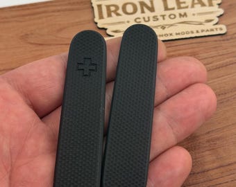 Custom Victorinox Scales Plus 84mm | Black Textured G10