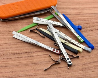 Victorinox 58mm Small Accessory Set | Ruler Tweezers, Toothpick & Scissors Spring | Available in 5 Colors | Swiss Army 58mm Compatible
