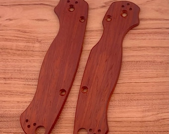 Cachas de palisandro personalizadas para Spyderco Paramilitary 2 / Mangos mecanizados CNC hechos a mano