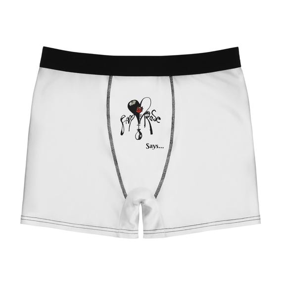 Fay Rose Logo Men's Boxers - White/Black