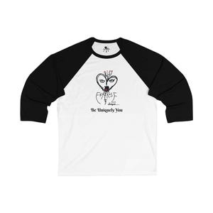 Be Uniquely You 3\4 Sleeve Baseball Tee