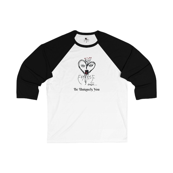 Be Uniquely You 3\4 Sleeve Baseball Tee