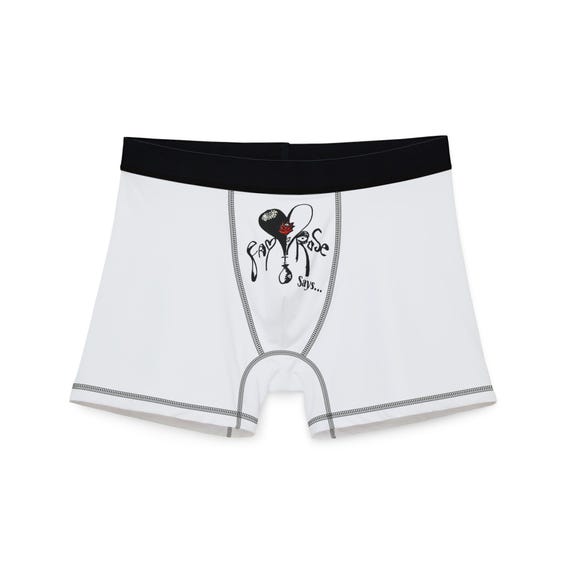 Fay Rose Logo Men's Boxers - White/Black
