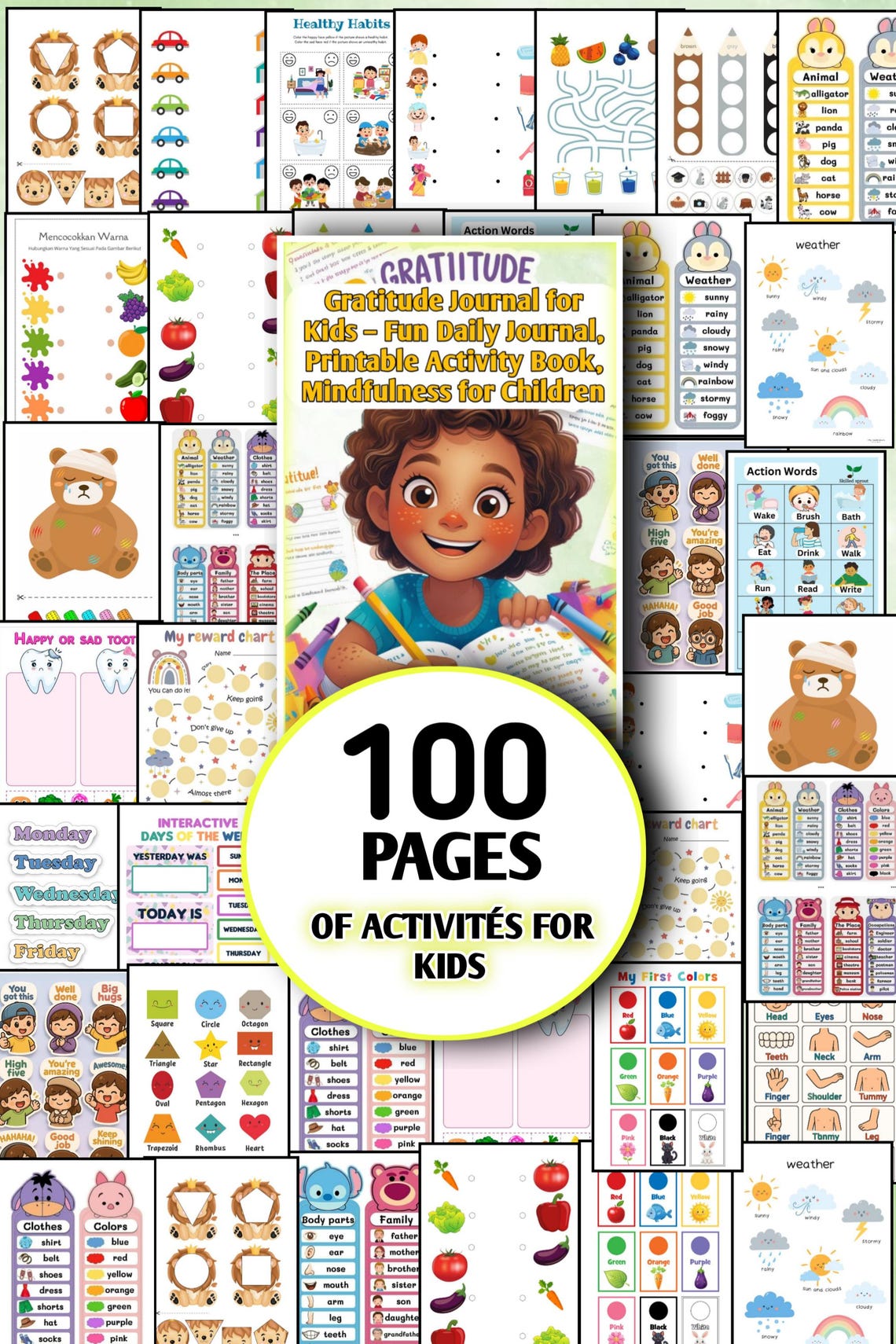 Preschool Learning Binder Printable: 100+ Montessori Activities ...