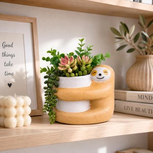 Sloth Planter Pot | Succulent Planter | Sloth Planter Pot | Gift for Sloth Lovers
