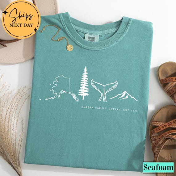 Alaska Family Cruise Shirt, Alaska Vacation T-Shirt, Custom Family Trip Shirt, Whale Tail Alaska Shirt, Cruise Matching Gift Tee