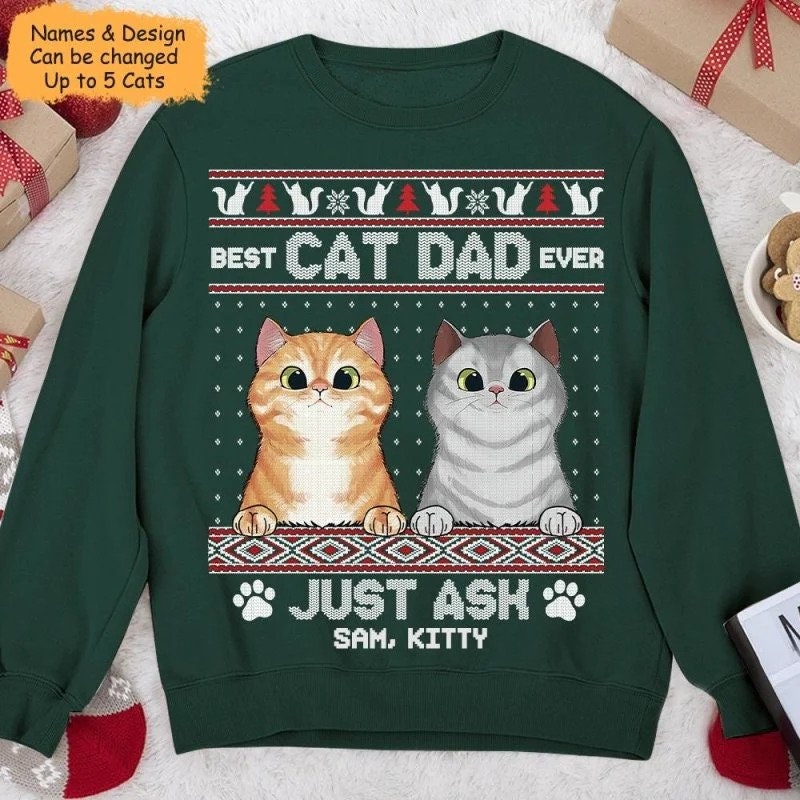 Ugly Cat Sweater - Etsy