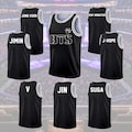 Custom BTS Basketball Jersey for Teen Girl Women Men, Personalized Kpop Tank Top Jersey, World Tour 2026 Concert Jersey Shirt for Fans Gift