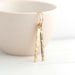 Slim Gold Minimal Earrings • Gold Filled Hammered Bar Earrings Dangle • Minimalist Earrings • Mother’s Day Gift 