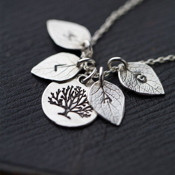 Collier arbre de famille personnalisable MAMAN Cadeau Fête des mères