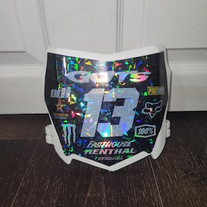 Plaque Motocutz avec décalcomanie