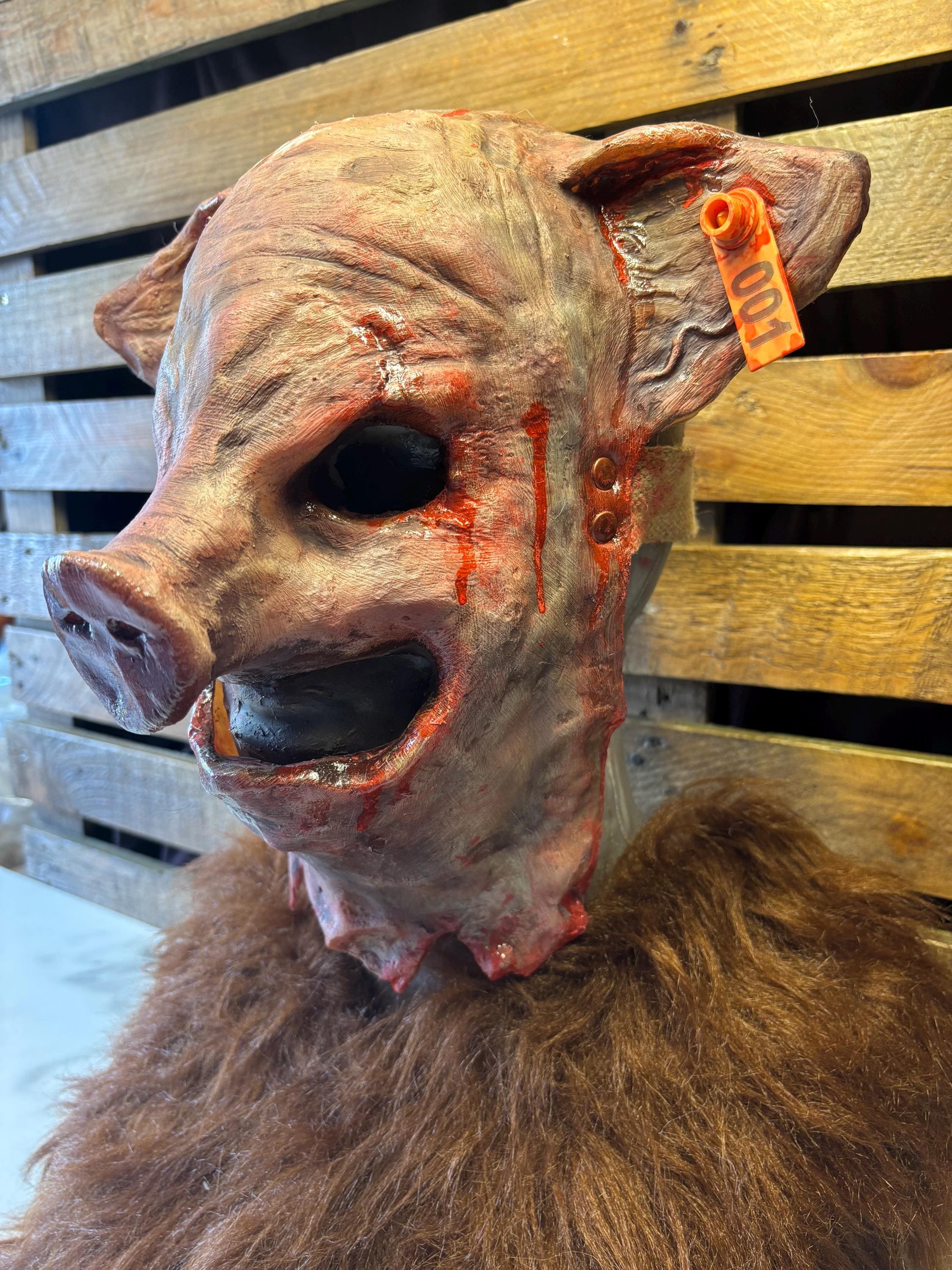 ピッグマスク SAW Official SAW Pig Mask with Hairs – Jigsaw Pighead - Trick Or