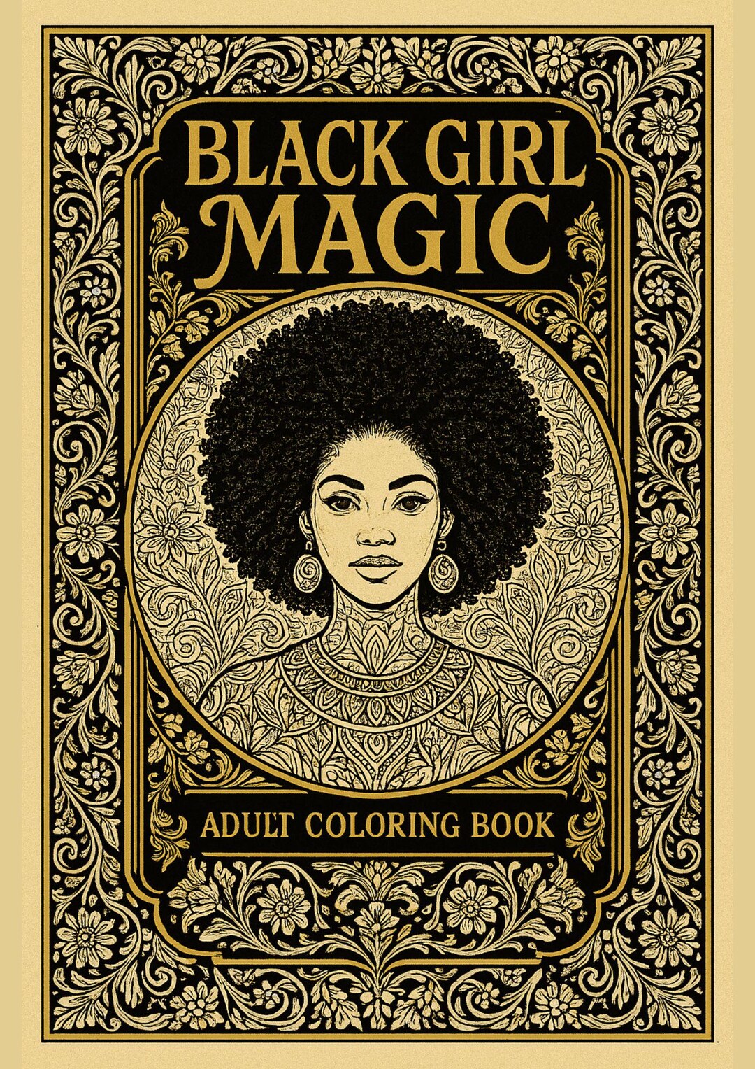 Black Girl Magic Coloring Book | Afrocentric Art, Stress Relief ...
