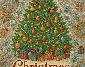 Christmas Coloring Book for Adults 12 Intricate Holiday Pages  Bonus Cover Printable PDF