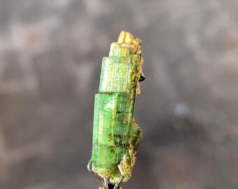 8.25 Carat Green Tourmaline Crystal | Natural Afghan Gemstone | Well-Terminated Specimen