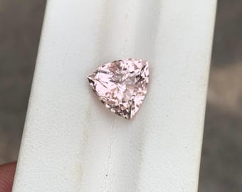 Triangle Cut Pink Topaz – 4.30 ct Loose Gemstone Katlang Pakistan