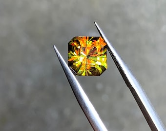 2.60ct Zagi Mountain Sphene Gemstone – Vivid Fire Square Cut