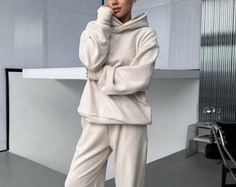 Oversized Tracksuit for Women, Double-Sided Streetwear Tracksuit, Trendy Tracksuit, Spring Tracksuit